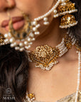 Alamzeb | The Heeramandi Inspired Traditional Jewellery Set (Real Precious Pearl’s)