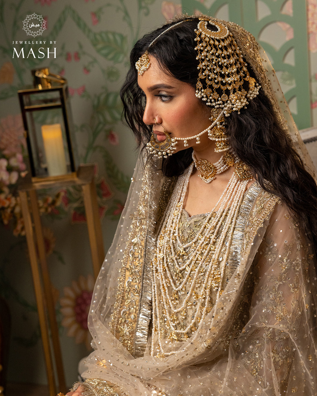 Alamzeb | The Heeramandi Inspired Traditional Jewellery Set (Real Precious Pearl’s)