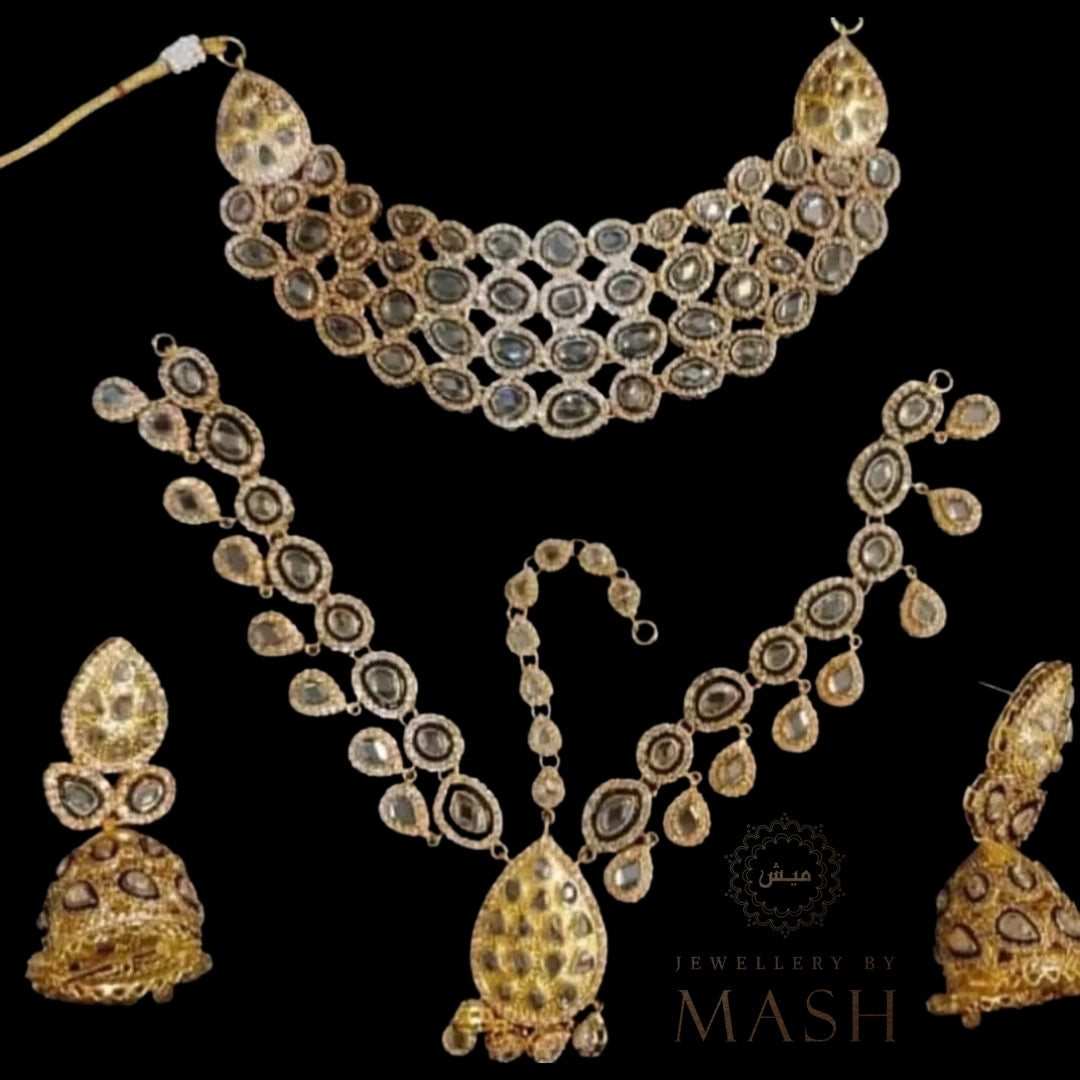 Elaine American Diamond Bridal Set