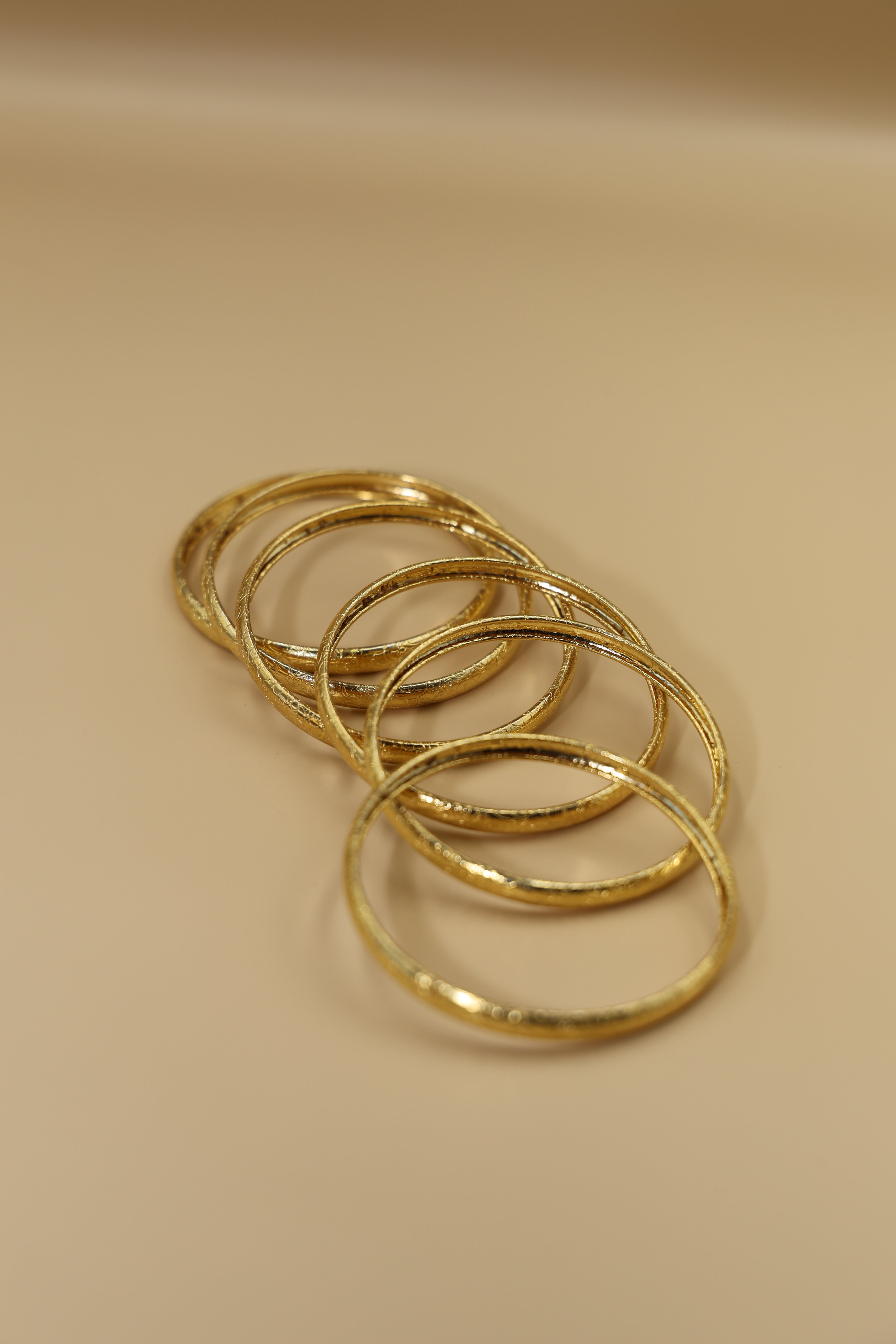 Bangles set of 6 24 CRT Goldplated