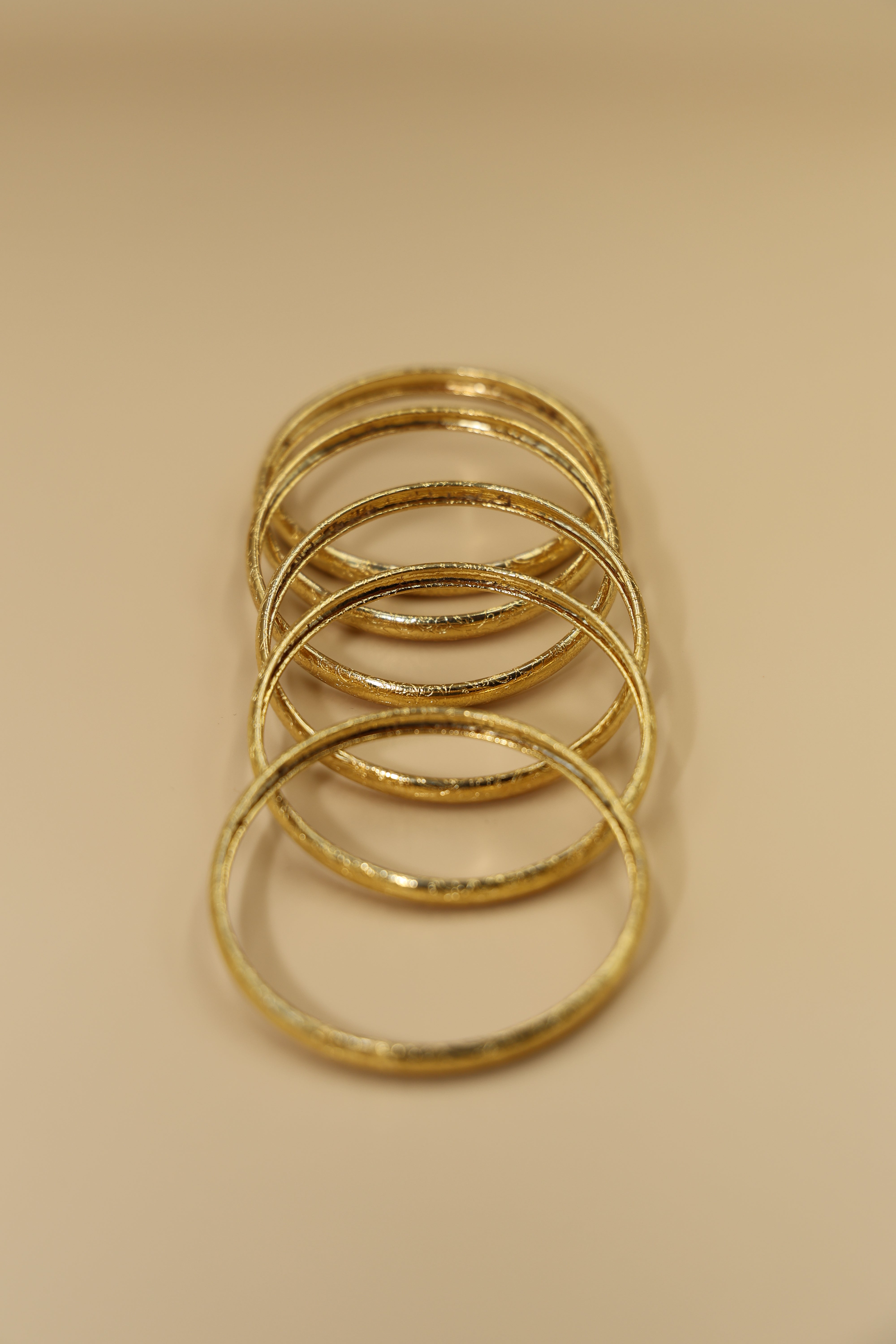 Bangles set of 6 24 CRT Goldplated