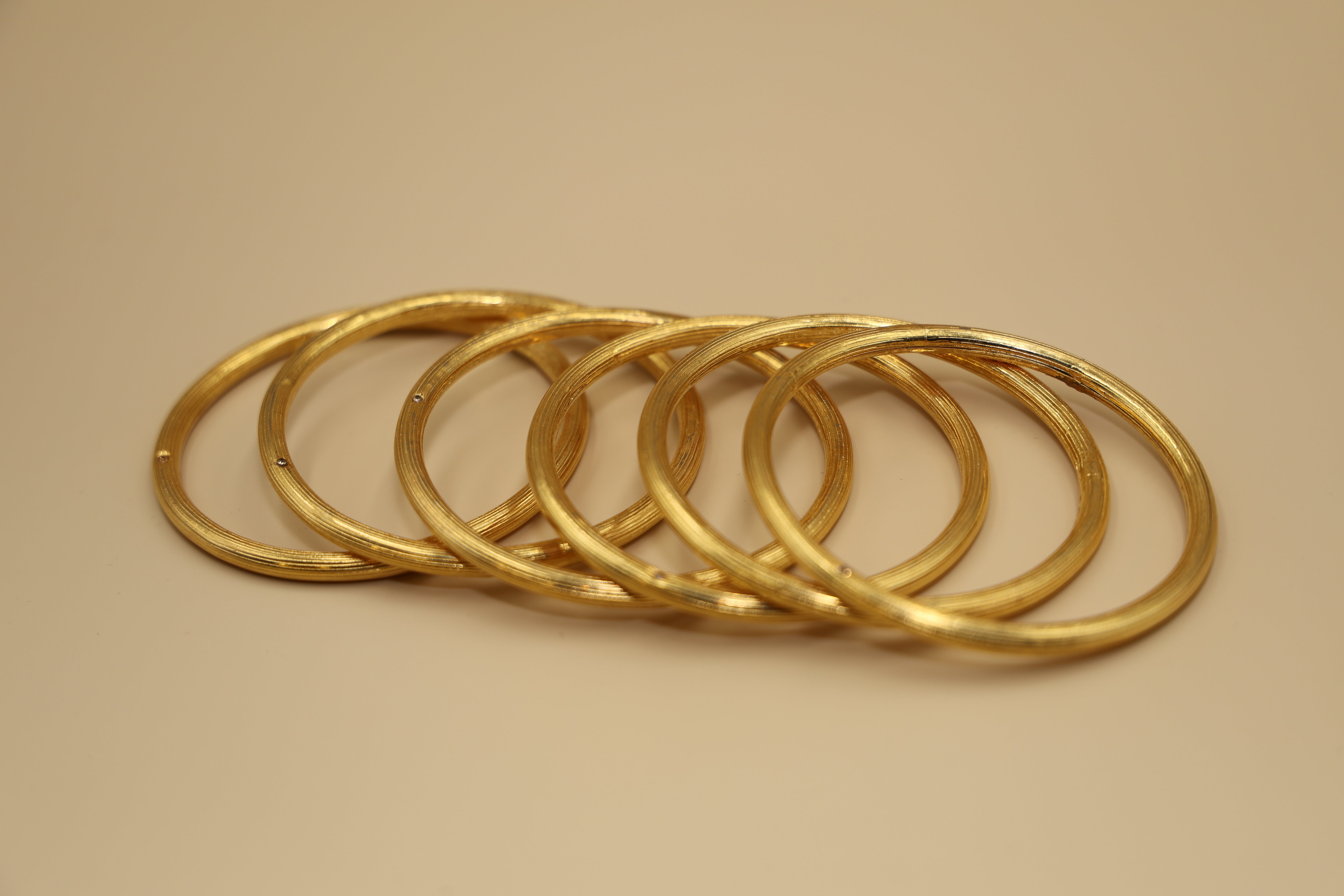 Bangles Set of 6 24CRT Goldplated