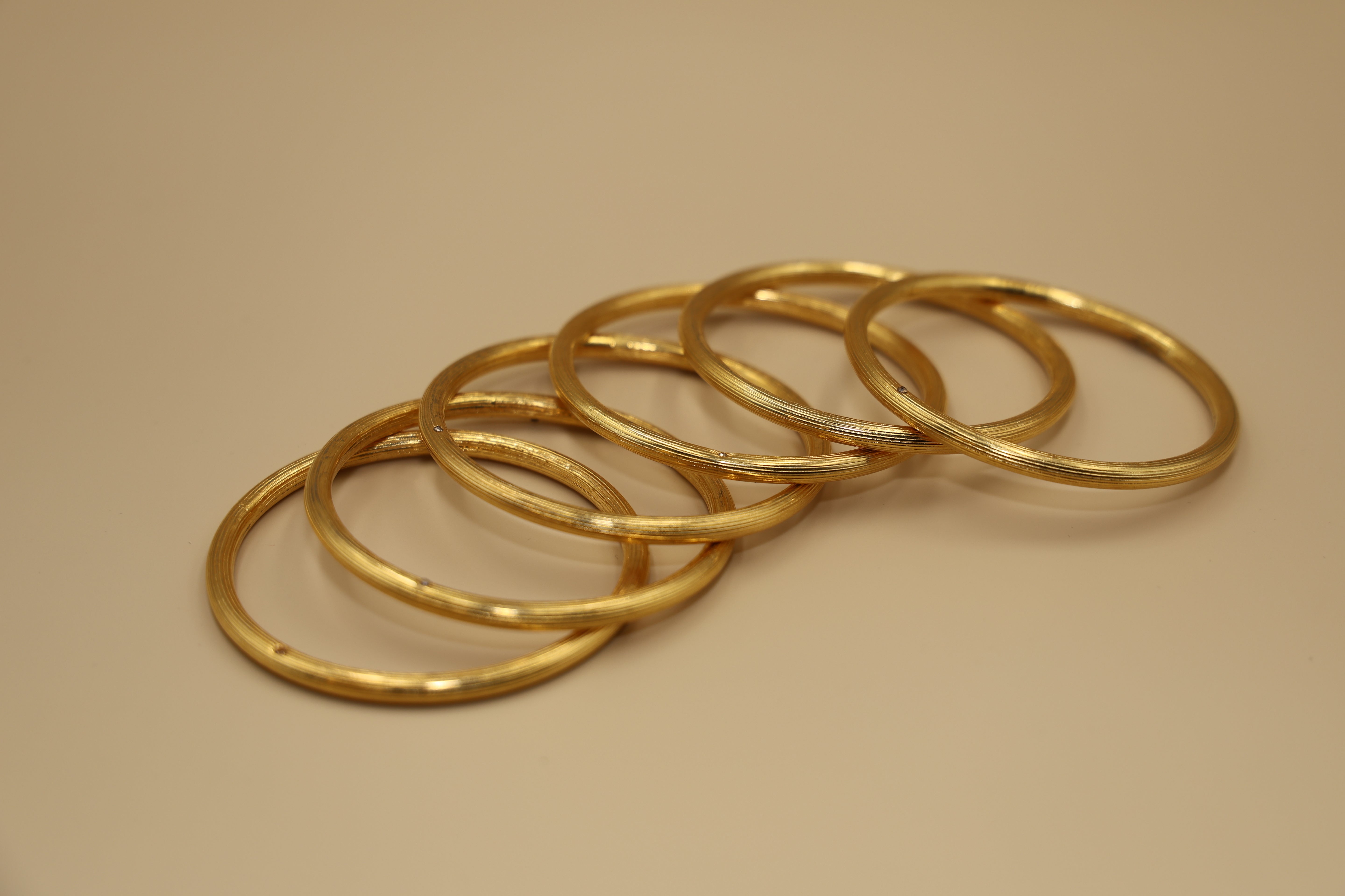Bangles Set of 6 24CRT Goldplated