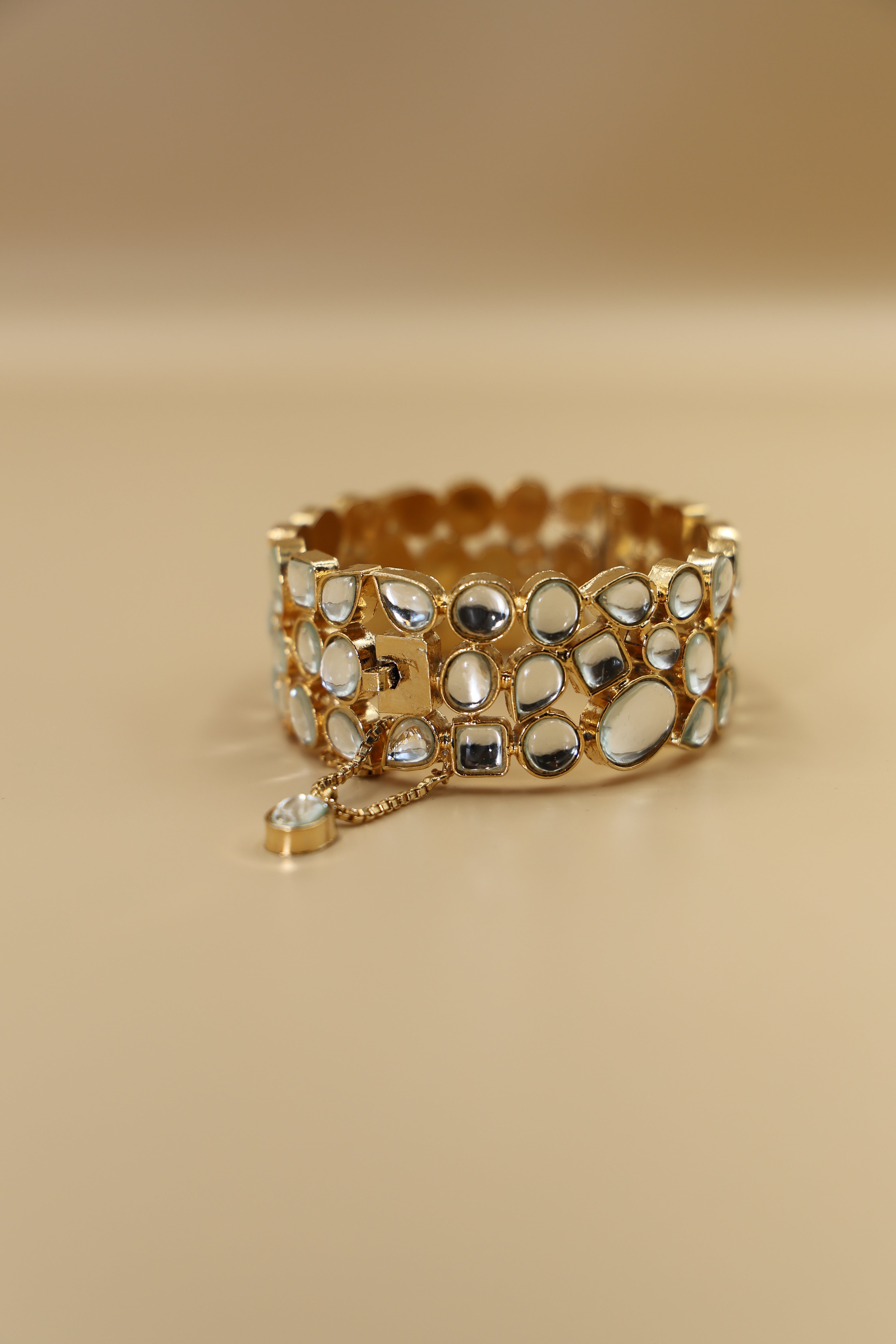 Kundan Bangle 24 CRT Goldplated