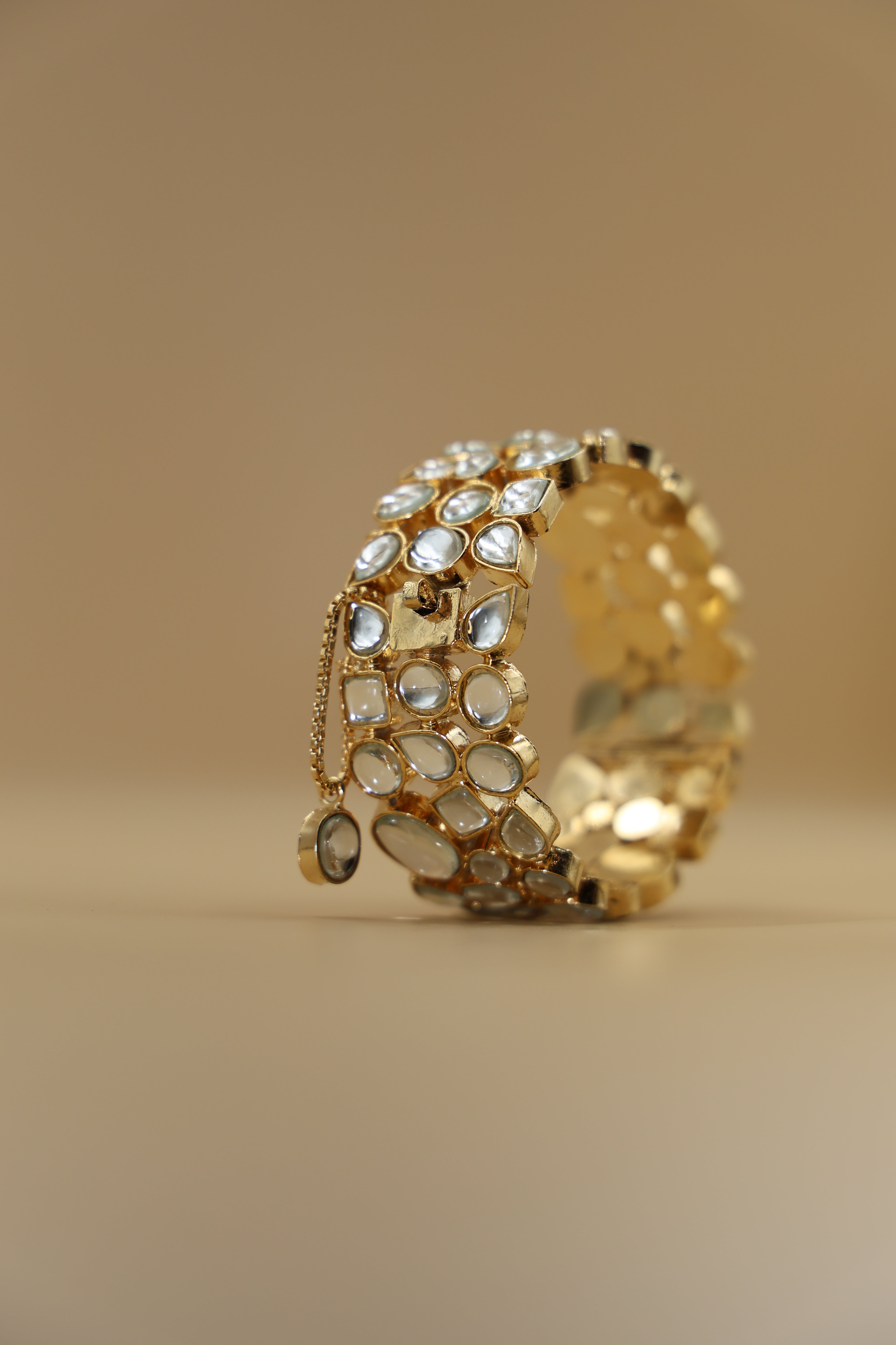 Kundan Bangle 24 CRT Goldplated