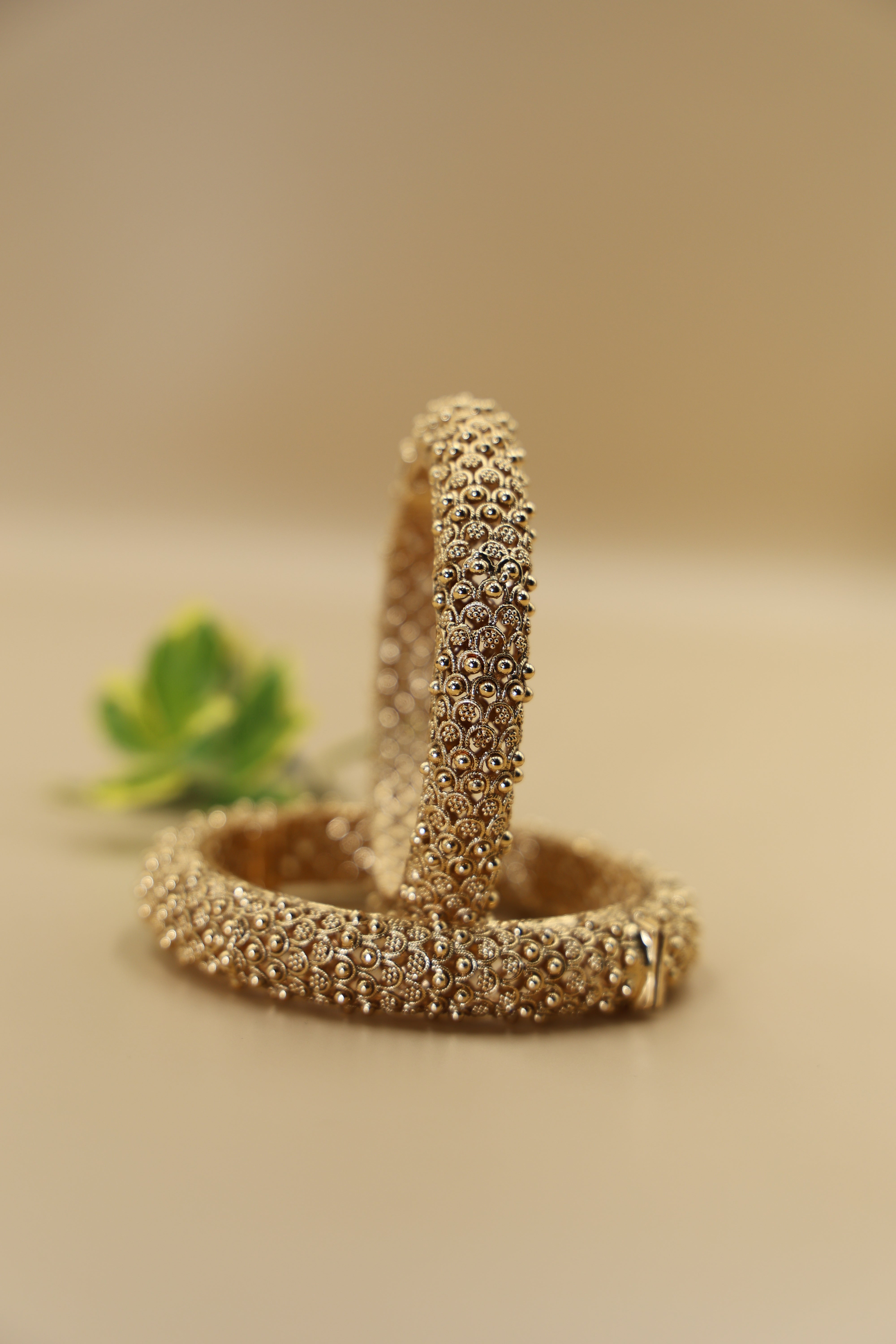Bangles Pair 24 CRT Goldplated