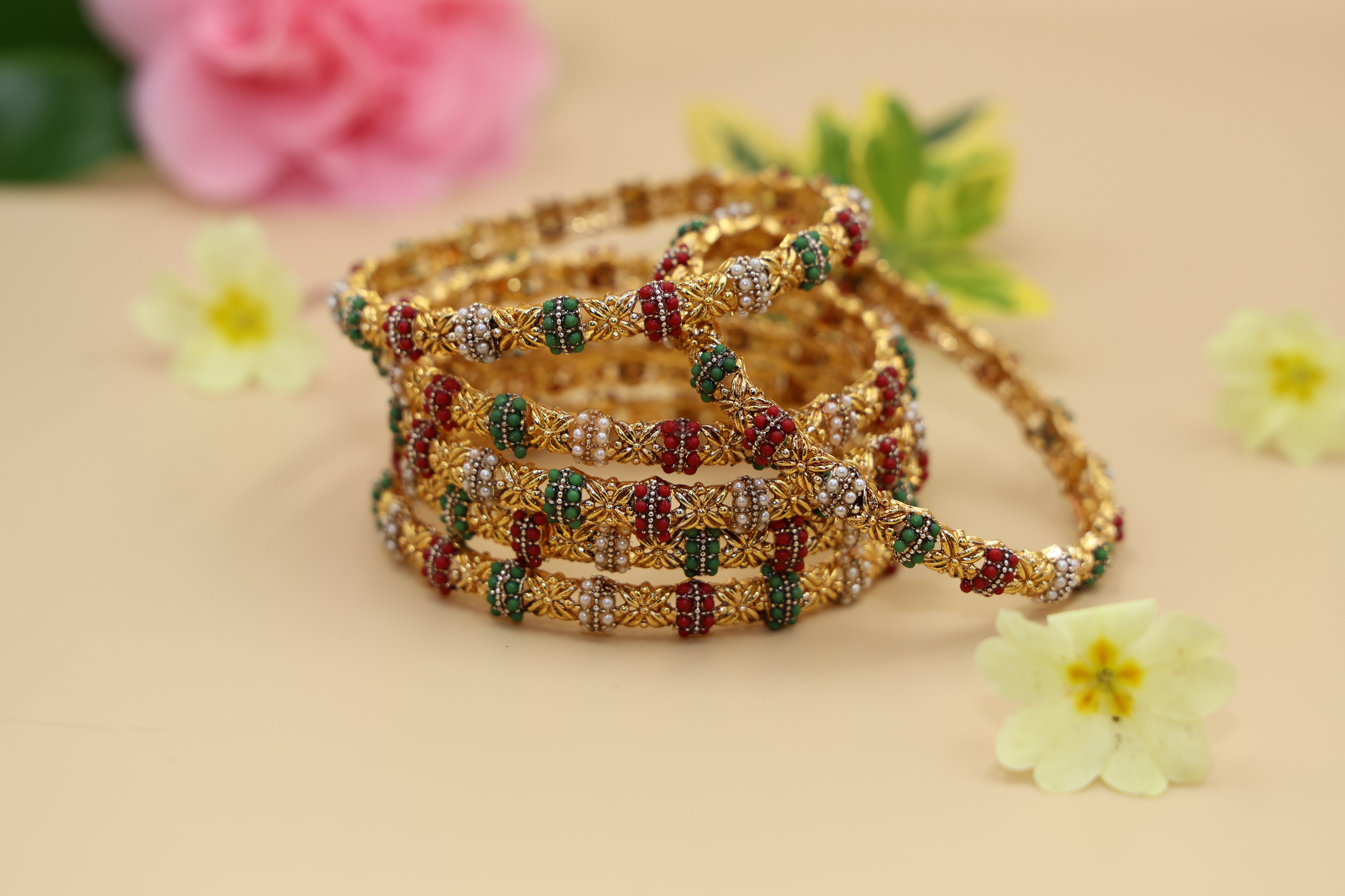 Bangles Set 24 CRT Goldplated