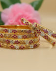 Ruby Bangles Set 24 CRT Goldplated