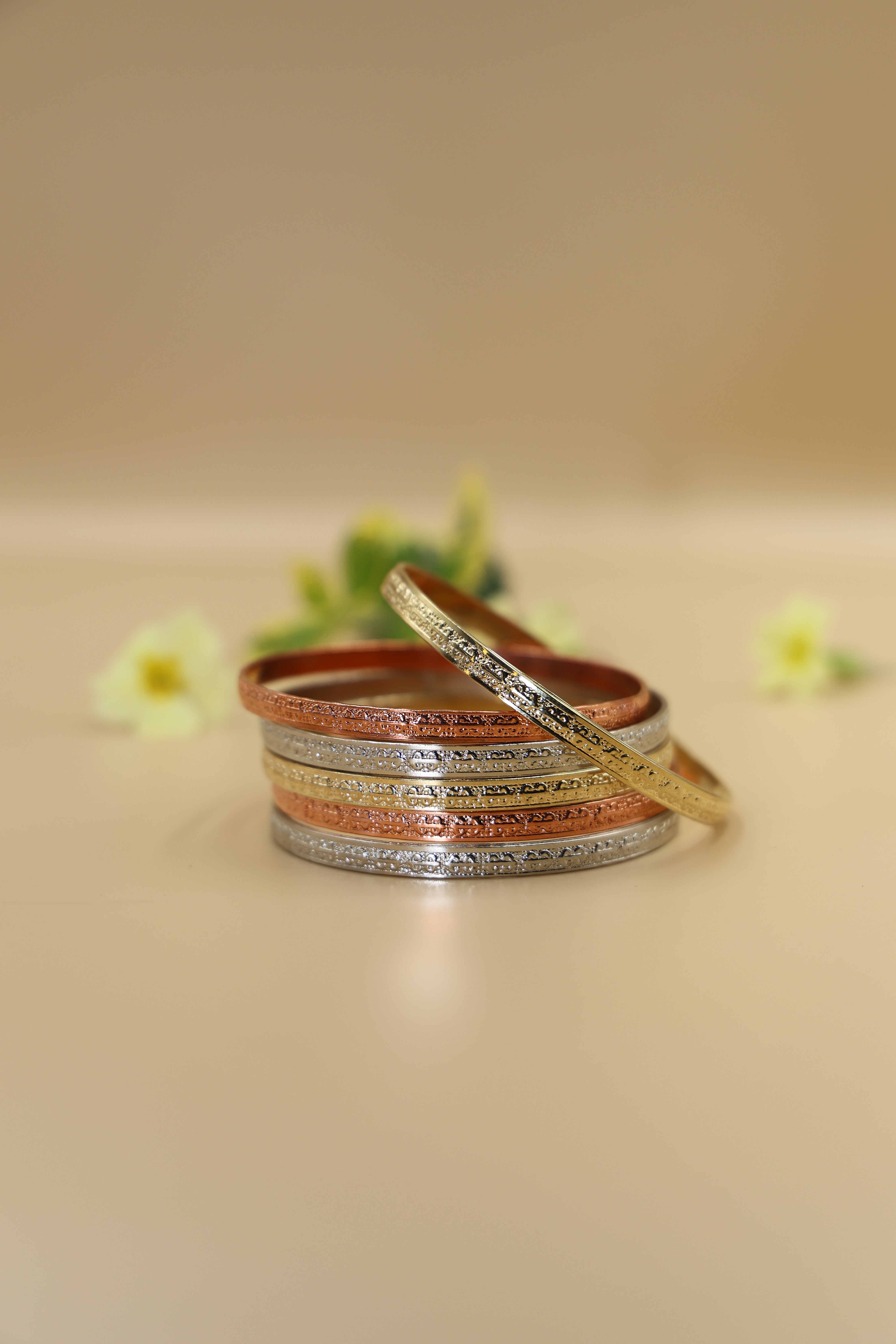 Bangles Set of 6 24 CRT Goldplated