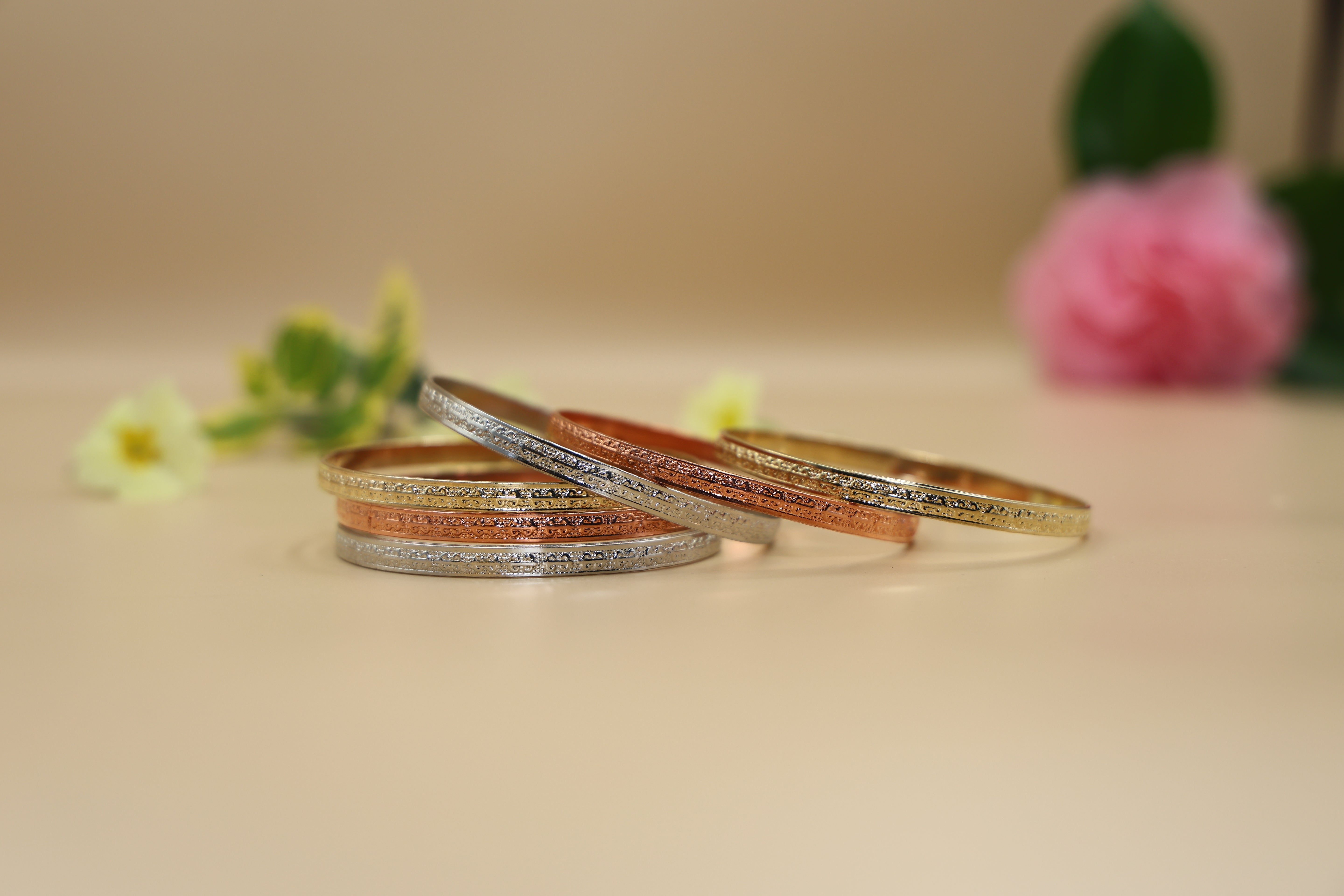 Bangles Set of 6 24 CRT Goldplated