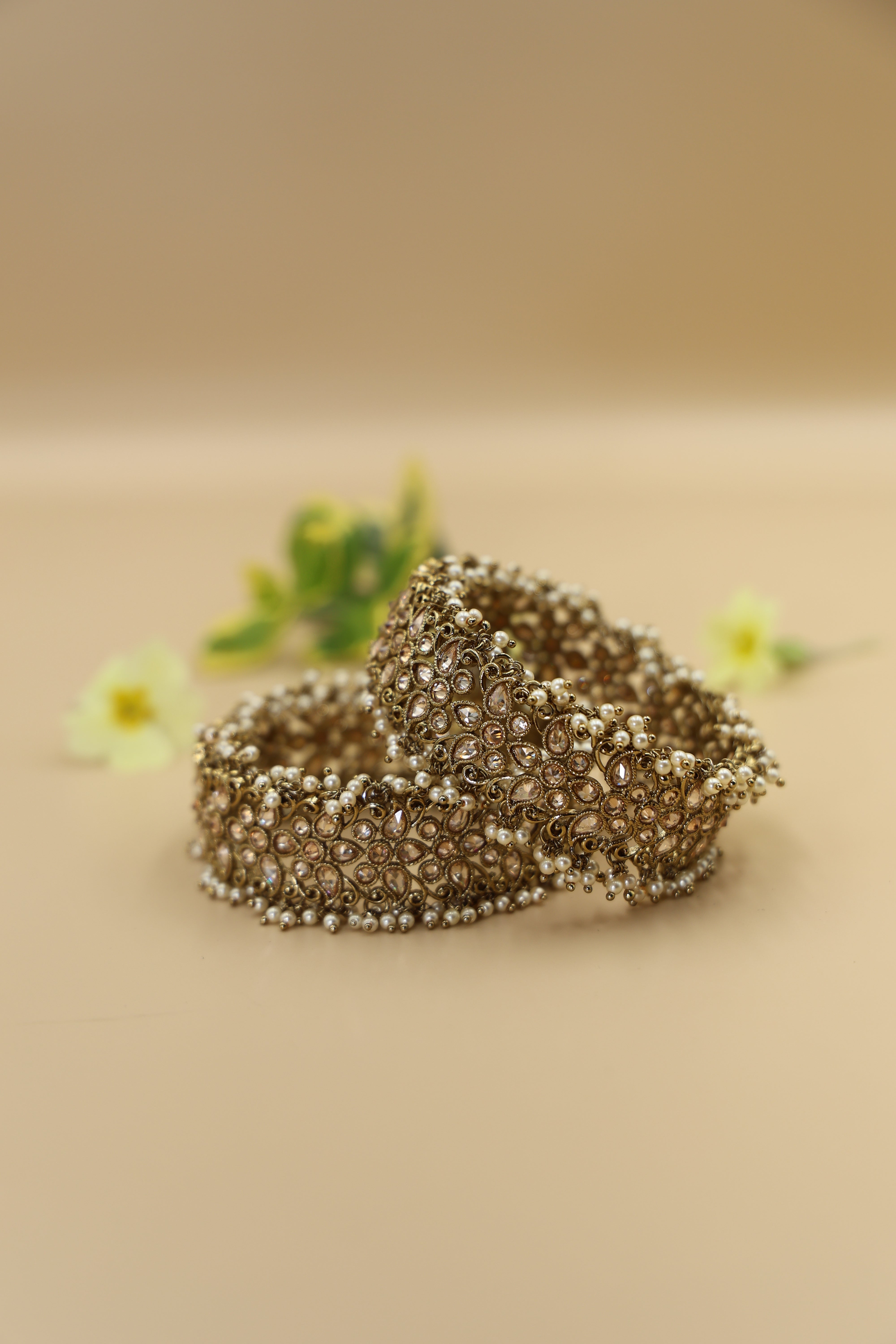 Bangles Pair 24 CRT Goldplated