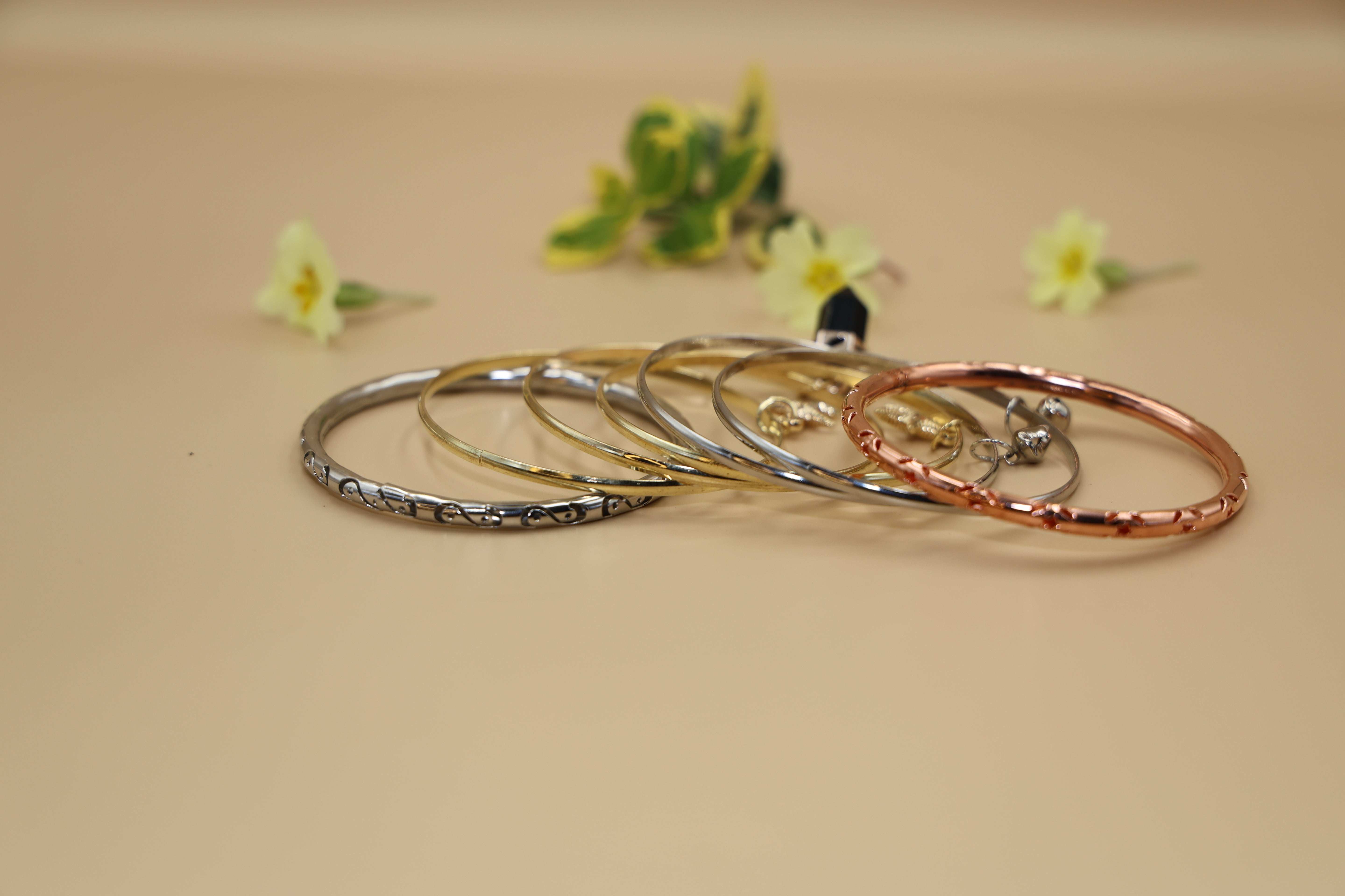 Bangles Set of 6 24 CRT Goldplated