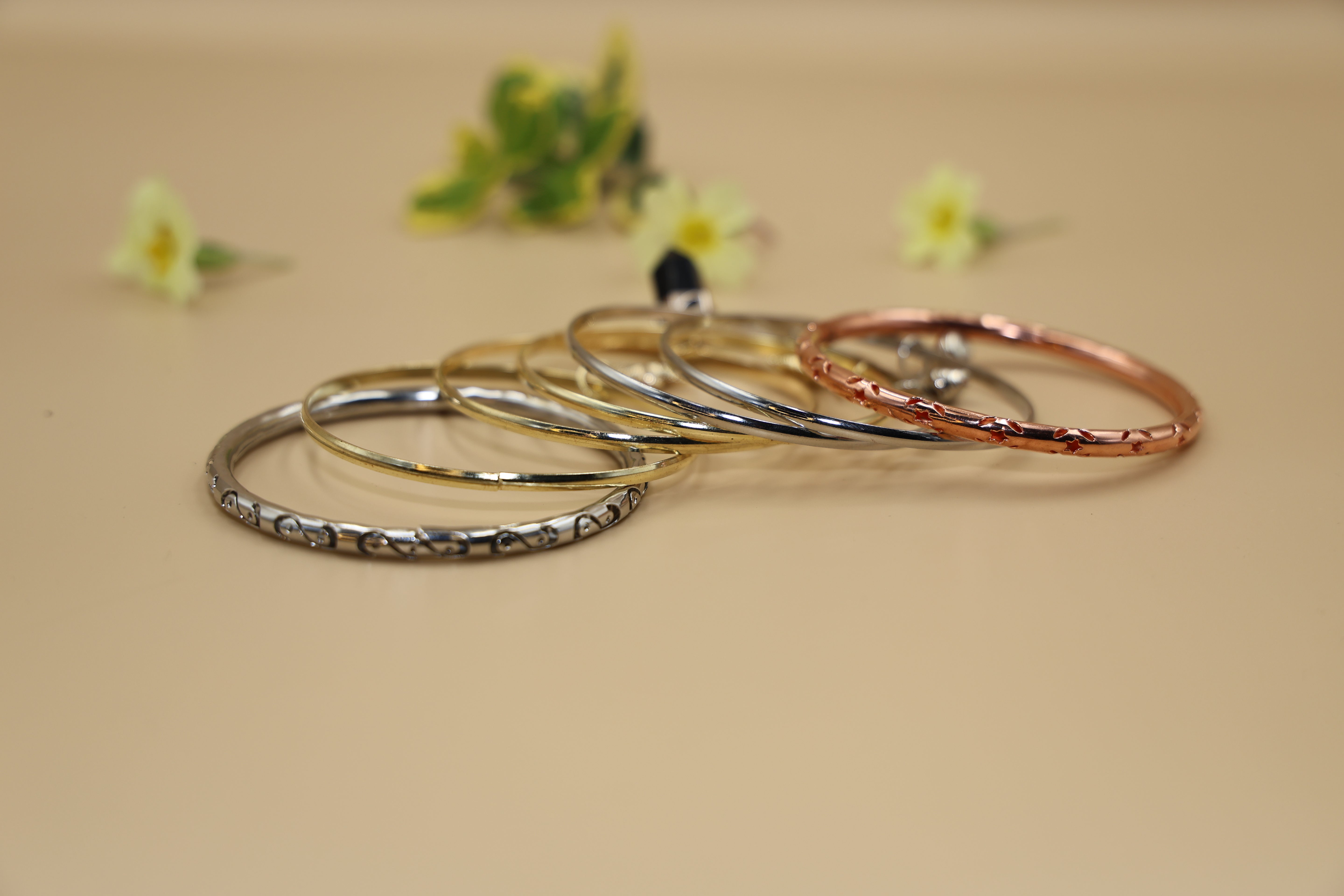 Bangles Set of 6 24 CRT Goldplated