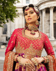 Zaib Un Nisa | The Enchanting Ruby Bridal Set