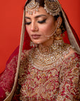 Farzeen | White Pearl Beads Jewellery Bridal Set