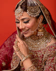 Farzeen | White Pearl Beads Jewellery Bridal Set