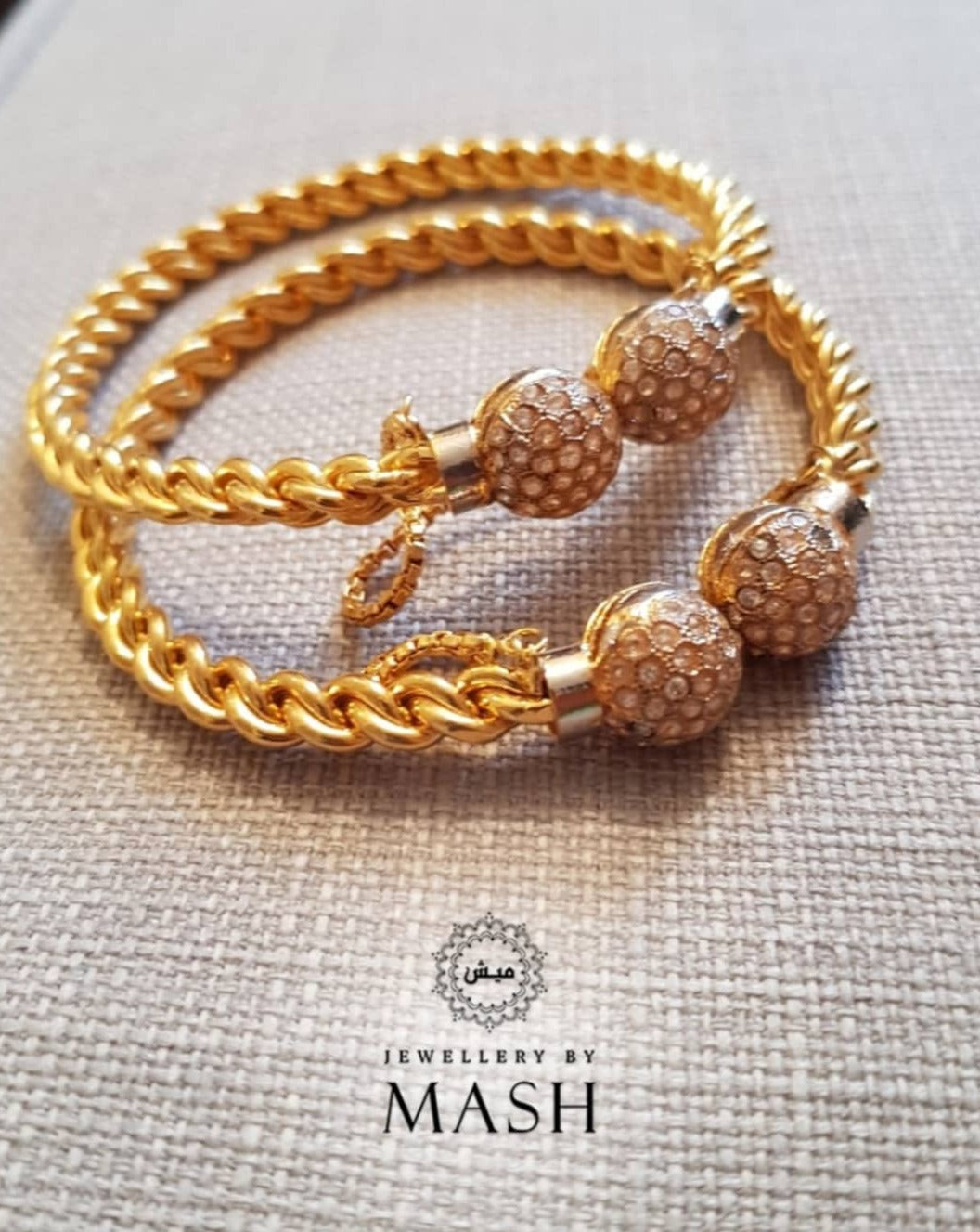 Twisted Bangles Pair