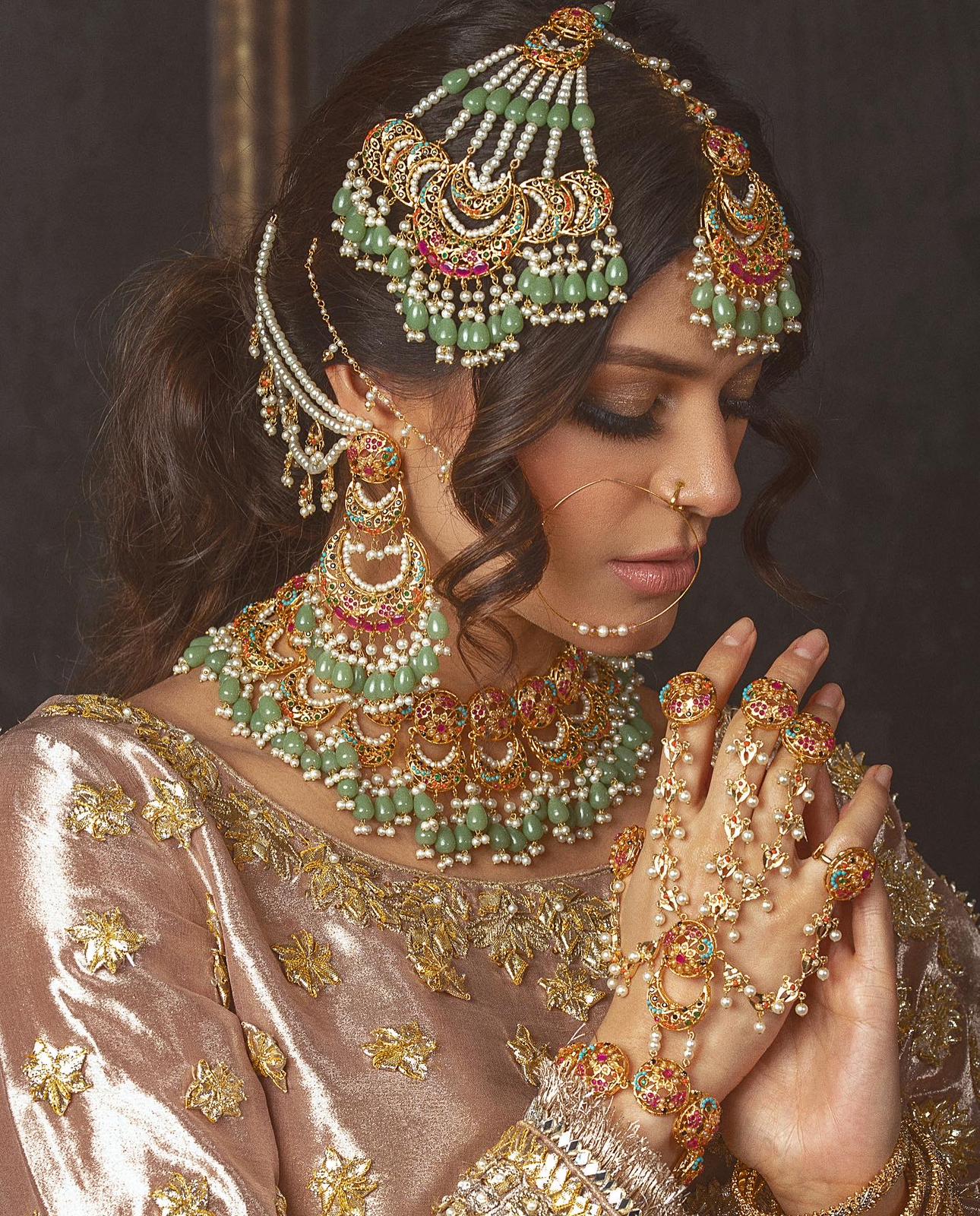 Turquoise Wedding Earrings & Bridal Jewellery for a Graceful, Radiant Bride