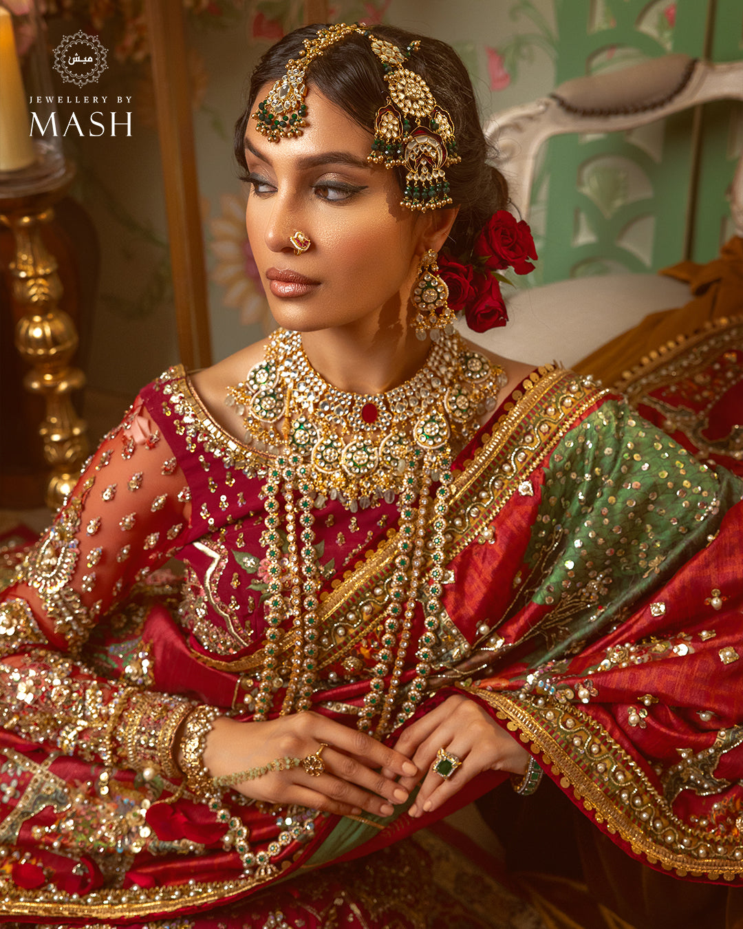 Heeramandi Inspired MalikaJaan The Regal Jewellery Set for £650 Only jewellerybymash