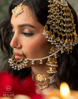 Alamzeb | The Heeramandi Inspired Traditional Jewellery Set (Semi Precious Pearl’s )