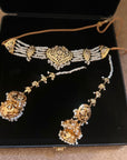 Husn-Ara Choker Set (Semi Precious Pearls)