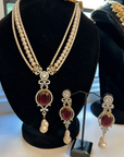 Laraib Mala set with Real Moonstone