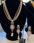 Laraib Mala set with Real Moonstone