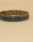 Emerald Bangle 24 CRT Goldplated