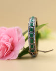 Emerald Bangle 24 CRT Goldplated