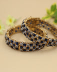 Sapphire Bangles Pair 24 CRT Goldplated