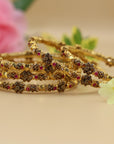 Ruby 24 CRT Goldplated Bangles Set