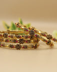 Ruby 24 CRT Goldplated Bangles Set