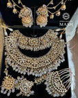 Farzeen | White Pearl Beads Jewellery Bridal Set