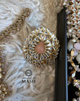 Farzeen | White Pearl Beads Jewellery Bridal Set