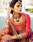 Zaib Un Nisa | The Enchanting Ruby Bridal Set