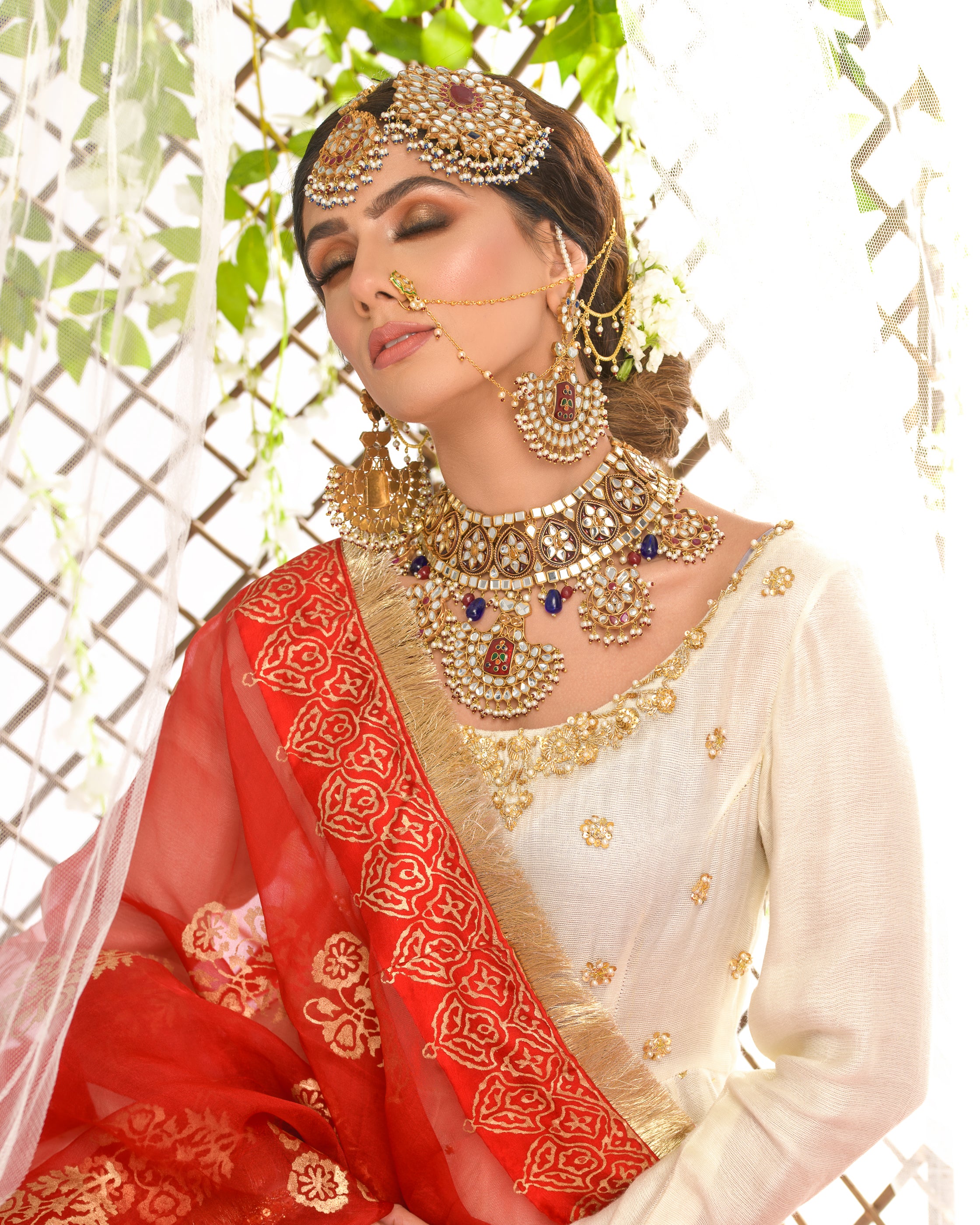 Indian Kundan Heavy Bridal Jewellery Set £425 Only