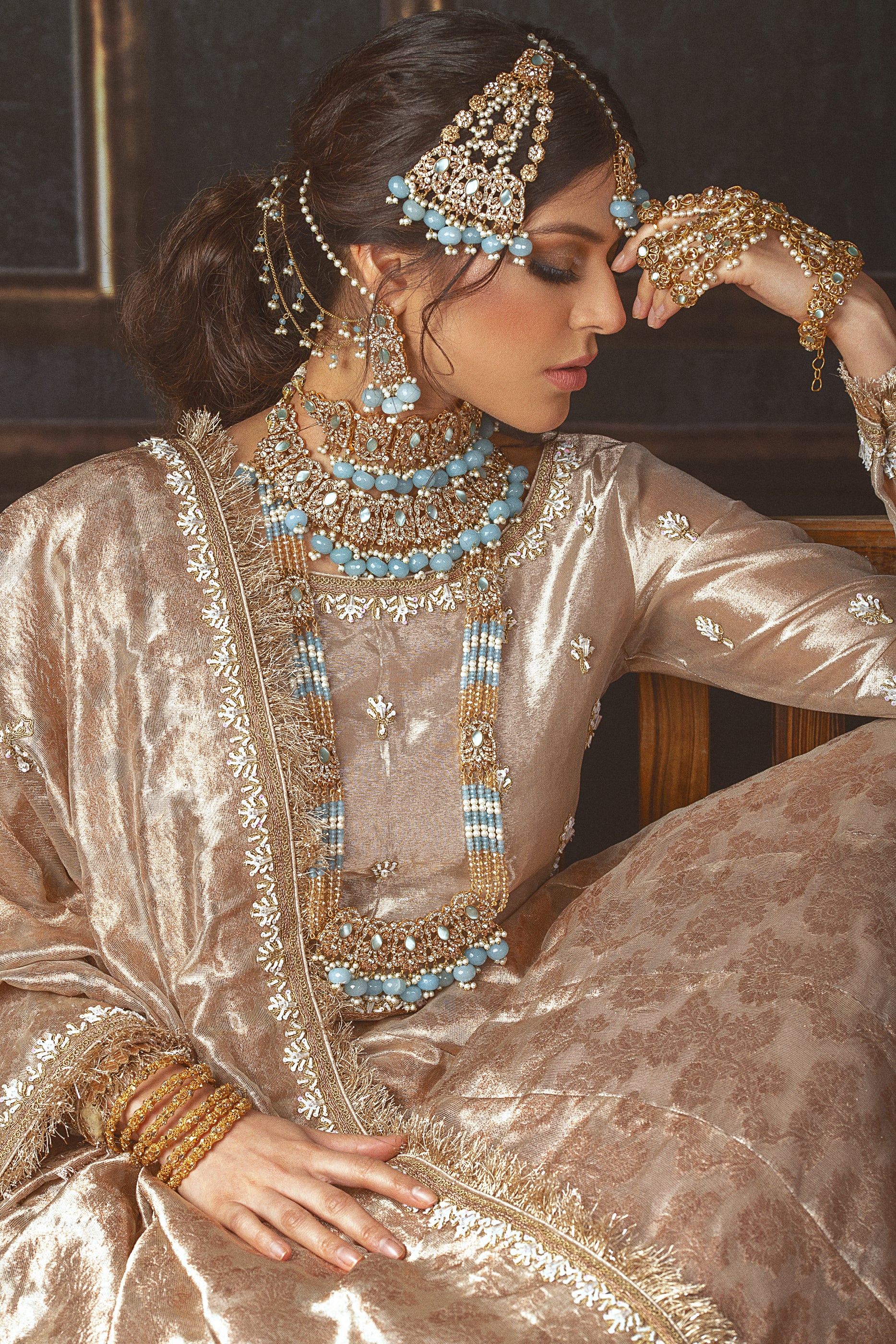 Zeenat | Turquoise Bridal Set Jewellery