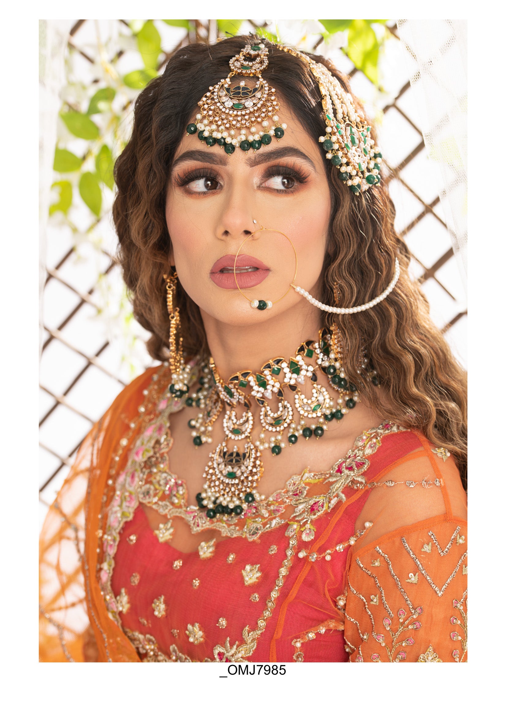 Noreeh Mint Green Bridal Jewellery